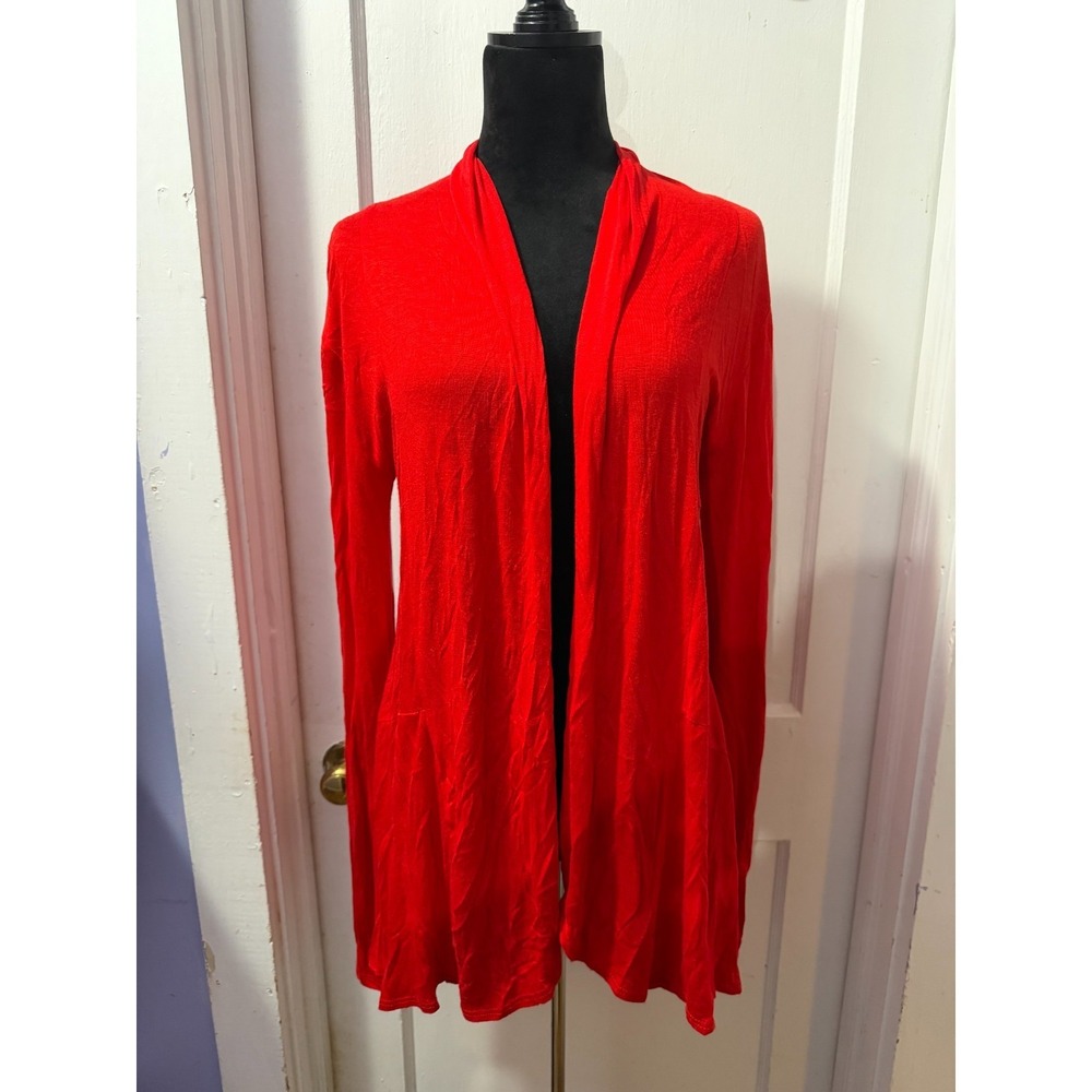 Vintage J.M. Fleurette Red Long Sleeve‎ Cardigan in M